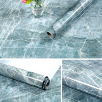 Folie imitatie marmura autoadeziva pentru bucatarie, baie, 60 x 300 cm - imagine 11