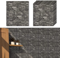 Tapet 3D piatra gri, auto-adeziv pentru interior, 70 x 77 cm - imagine 7