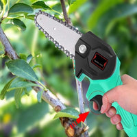 Mini fierastrau electric cu lant 4 inch si acumulator, fara fir, pentru lemn, 36V - imagine 9
