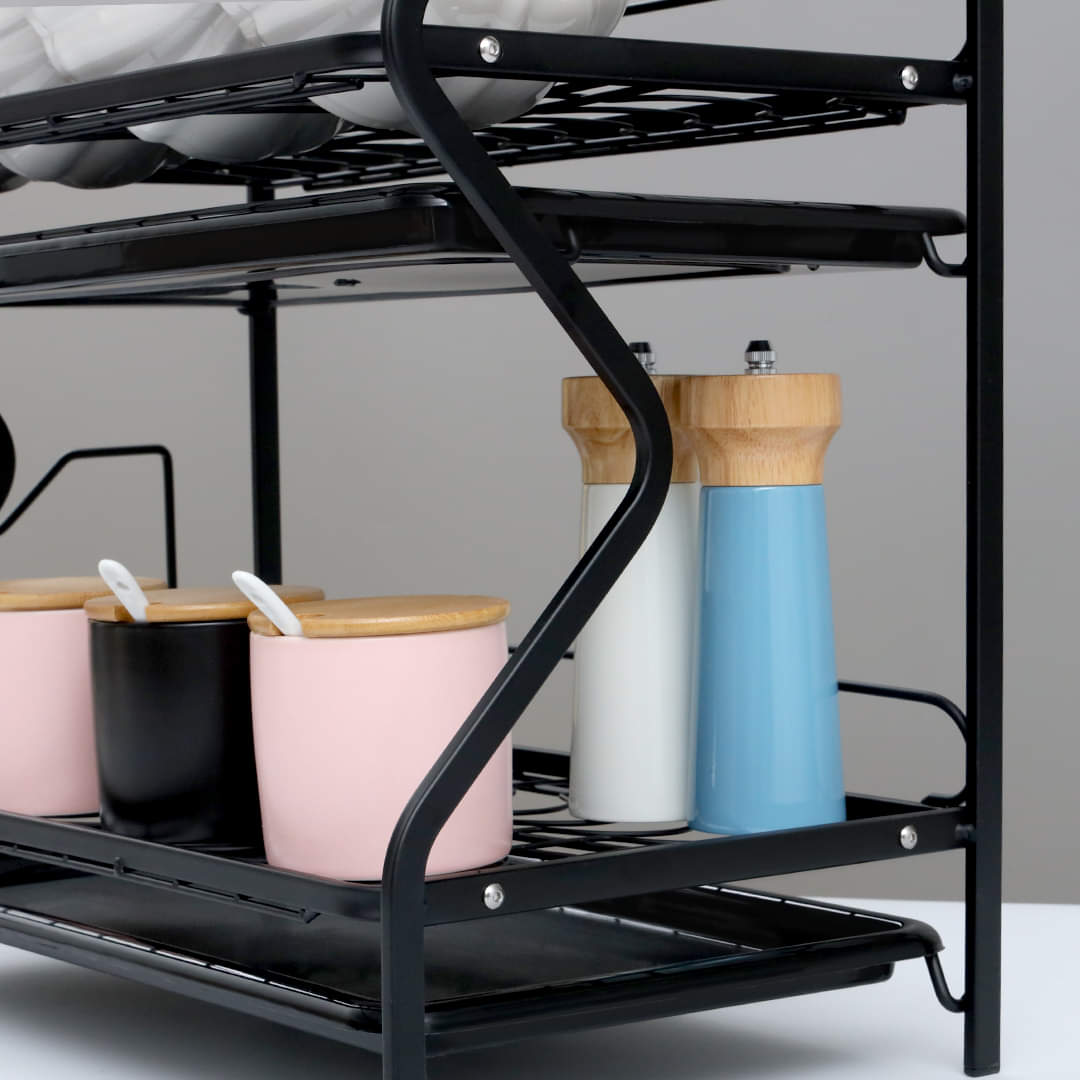 Scurgator de vase metalic, premium, cu 3 niveluri