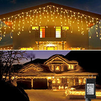 Instalatie Craciun 13 metri turturi, franjuri inegali cu 310 LED-uri - imagine 4