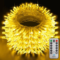 Instalatie de Craciun cu telecomanda, tip liniara, pentru exterior, 500 led-uri, 50m, diverse culori, IP44 - imagine 2