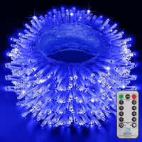 Instalatie de Craciun cu telecomanda, tip liniara, pentru exterior, 500 led-uri, 50m, diverse culori, IP44 - imagine 4