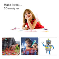 Creion pentru Desenat In Spatiu 3D, Pentru Incepatori, Cu Afisaj Si Filamente Multicolore - imagine 11