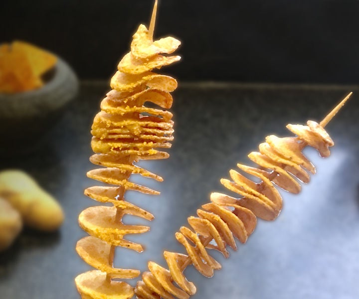 Dispozitiv pentru taiat cartofi in spirala Spiral Potato Slicer