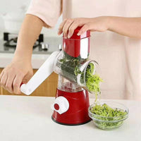 Razatoare manuala pentru legume Tabletop Drum Grater, 3 lame interschimbabile - imagine 9