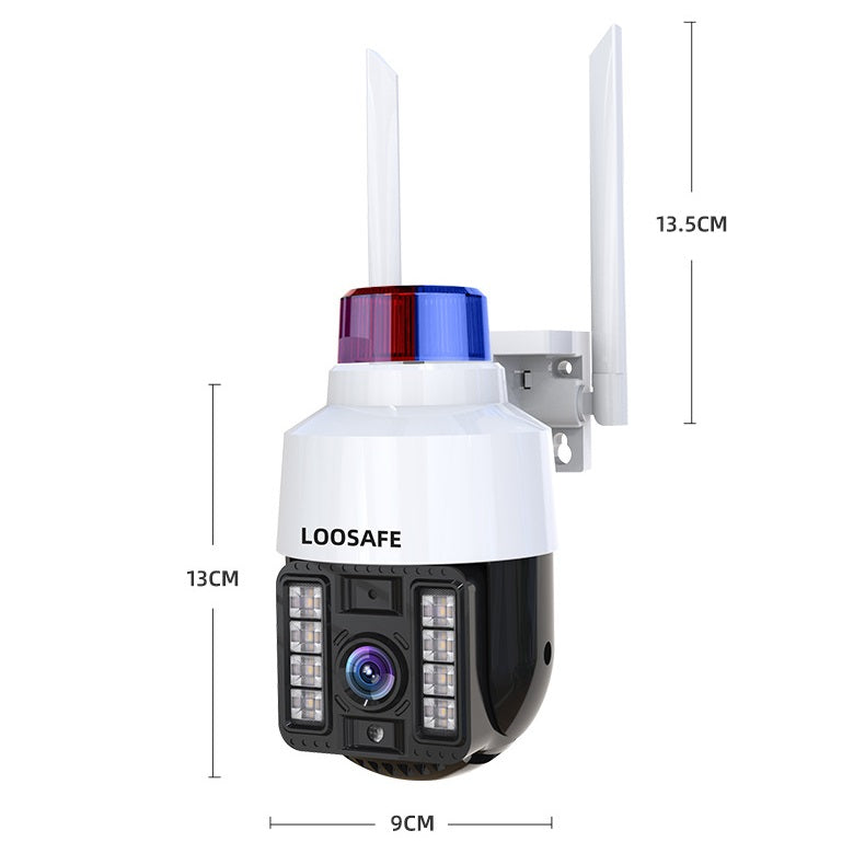 Camera supraveghere WIFI 1080p, cu sirena, vedere color noaptea, Rotire 360, V380 pro