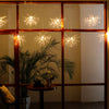 Instalatie Craciun 5 artificii decorative, diametru 34 cm, lungime 3.5M