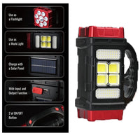 Lanterna solara led, 4 moduri de iluminare - imagine 12