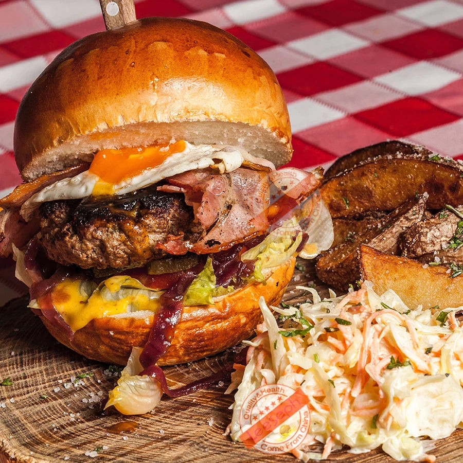 Presa hamburger, diametru 11.5cm, din aluminiu cu strat anti-aderent