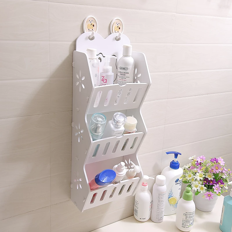 Etajera din PVC cu 3 rafturi, pentru baie