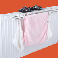Suport dublu pentru uscare prosoape, cu prindere pe calorifer, 50-60cm - imagine 3
