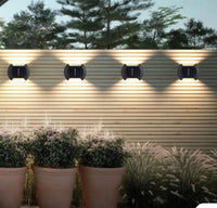 Set 4 lampi solare exterioare pentru perete, iluminare sus-jos - imagine 6