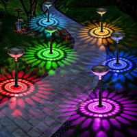 Set 2 lampi solare Led RGB pentru gradina cu doua moduri de lumina - imagine 9