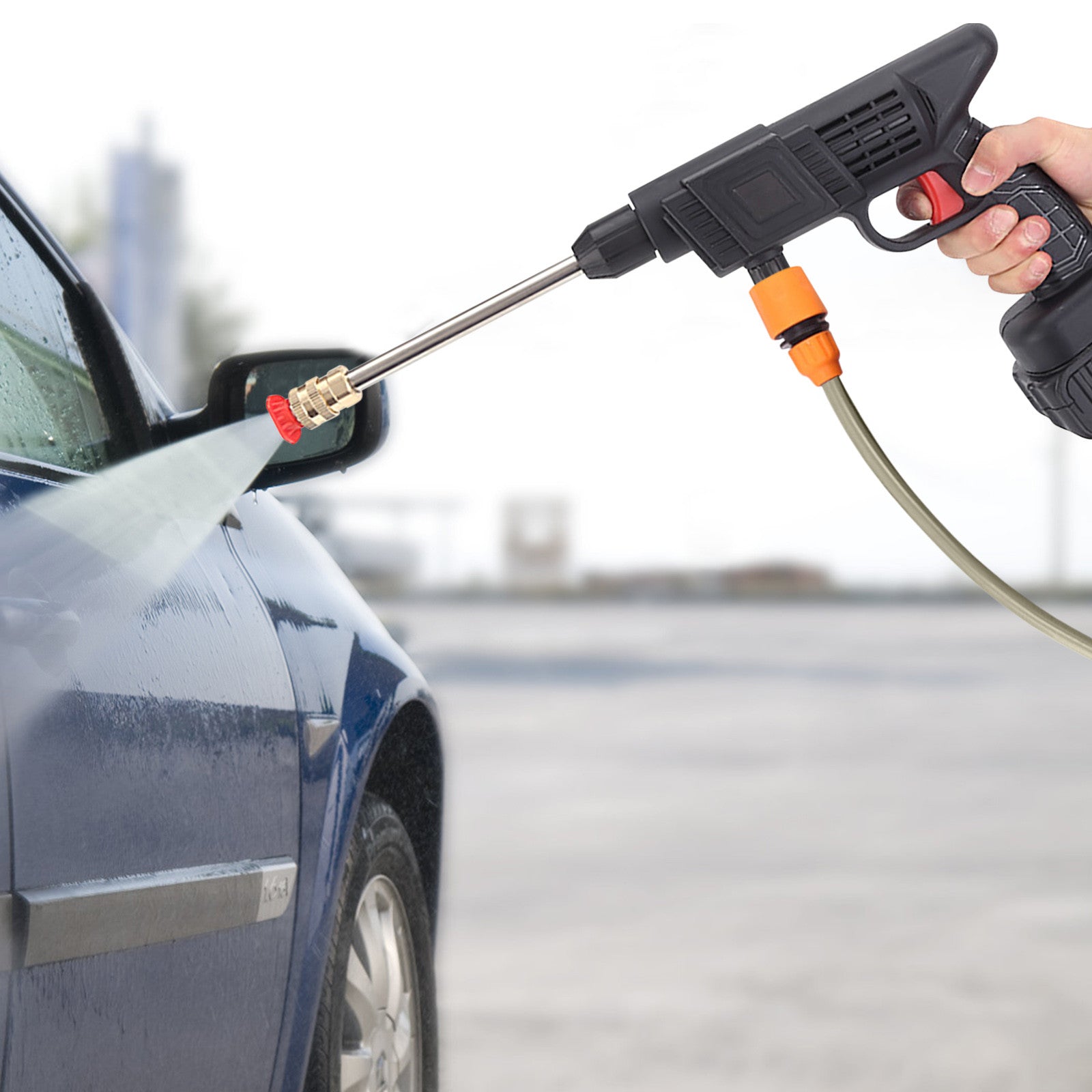 Aparat de spalat electric cu presiune puternica, 1/2 acumulator 48V, 8L/min, 20 Bari