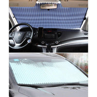 Copertina parasolar auto retractabil impotriva razelor UV, fixare prin ventuze, pentru parbriz sau luneta - imagine 4