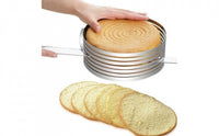 Inel feliator blat de tort ajustabil Cake Ring 8 cm, 26-28cm - imagine 2