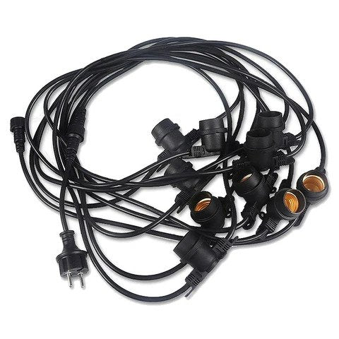 Ghirlanda luminoasa gradina sau terasa, interconectabila, fasung E27, IP65, 220V