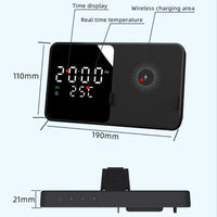 Ceas desteptator cu incarcare wireless 5W si afisaj temperatura in timp real - imagine 4