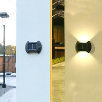 Set 4 lampi solare exterioare pentru perete, iluminare sus-jos - imagine 5