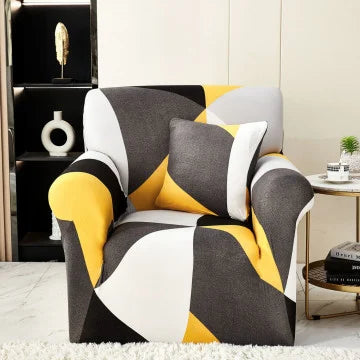 Husa fotoliu din bumbac elastic 90-140 cm