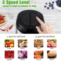 Tocator electric carne si legume, 4 lame inox, 2 viteze, capacitate mare, bol inox - imagine 6