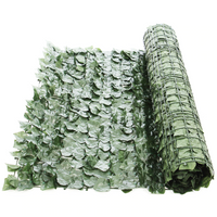 Gard artificial verde cu frunze, 300x100cm - imagine 3
