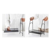 Suport organizator din metal cu 2 etajere - imagine 3