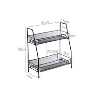 Suport organizator din metal cu 2 etajere - imagine 4