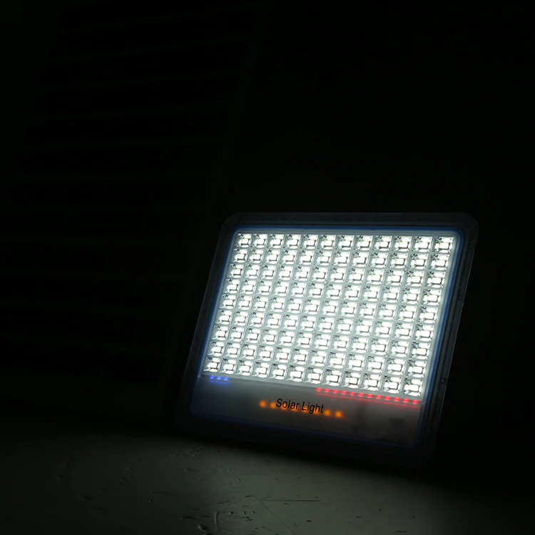 RESIGILAT - Proiector LED Jortan pentru exterior cu panou solar, telecomanda functii multiple, Solar Light IP 66, alb rece