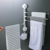 Suport cu ventuze pentru 4 prosoape, pentru perete - imagine 4