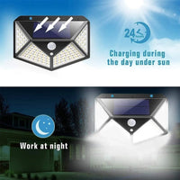 Lampa solara perete 234 LED cu senzor de miscare si lumina - imagine 6
