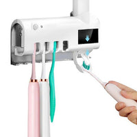 Dozator pentru pasta de dinti cu alimentare solara si sterilizator UV pentru periute - imagine 6