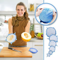Set 6 capace flexibile din silicon, pentru caserole - imagine 7