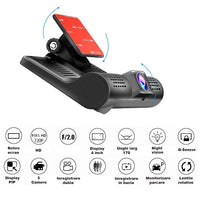 Camera auto tripla Blackbox L300-1, Full-HD, 3 camere-fata/spate/interior, ecran 4'', G Senzor - imagine 3