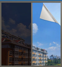 Folie reflexiva pentru geamuri interioare, cu efect de oglinda, protectie solara UV - imagine 6