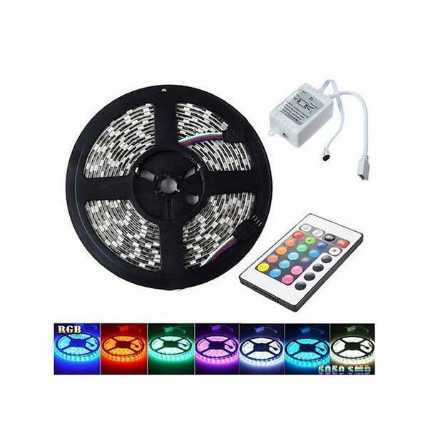 Banda LED RGB multicolor cu telecomanda 5 metri - Tenq.ro