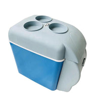 Frigider auto portabil, 12V, 7.5 l, Functie de racire si incalzire, Albastru/Alb - imagine 7