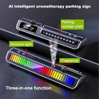 Aparat de odorizare/parfumare auto cu lumini RGB si suport pentru numar de telefon - imagine 5