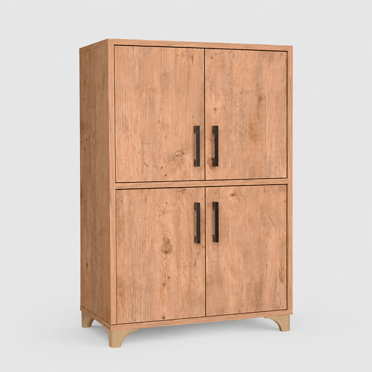 Dulap multifunctional din PAL 62,6x35,8x101 cm, cu 4 usi si 4 compartimente, pentru depozitare