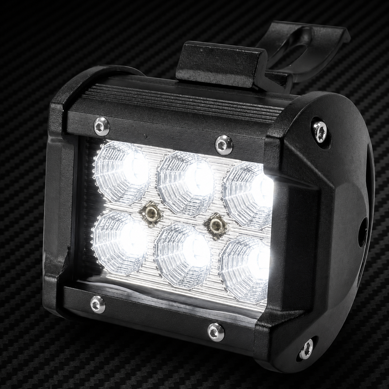 Proiector LED Auto Offroad 6 LEDuri 18W 12V - 24V Dreptunghiular
