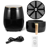 Friteuza cu aer cald, S-18 Air Fryer, 2400W, afisaj digital, LCD Touch control - imagine 5