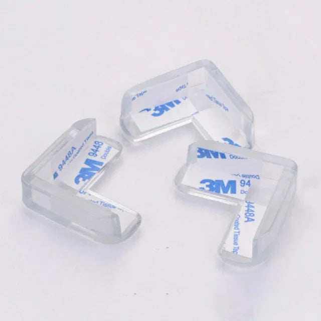 Set 4 Protectii Colturi Forma L Silicon Transparent 1.5x0.5x4.0 cm - detaliu produs