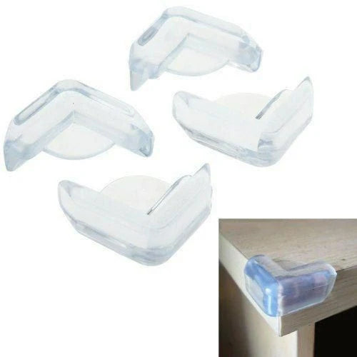 Set 4 Protectii Colturi Forma L Silicon Transparent 1.5x0.5x4.0 cm - detaliu produs