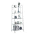 Suport multifunctional casa/gradina cu 5 Etaje, metal 60 X 21 X 145 cm