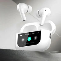 Casti wireless bluetooth A9 pro, cu Touch Screen si Anularea Zgomotului, Bluetooth 5.4,microfon HD, control tactil/touch
