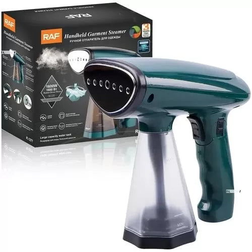 Aparat de calcat cu abur vertical RAF R-1277 1600W, verde