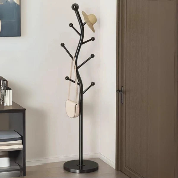 Cuier pentru haine in forma de S, 7 carlige, otel carbon, 178 x 30 cm, negru