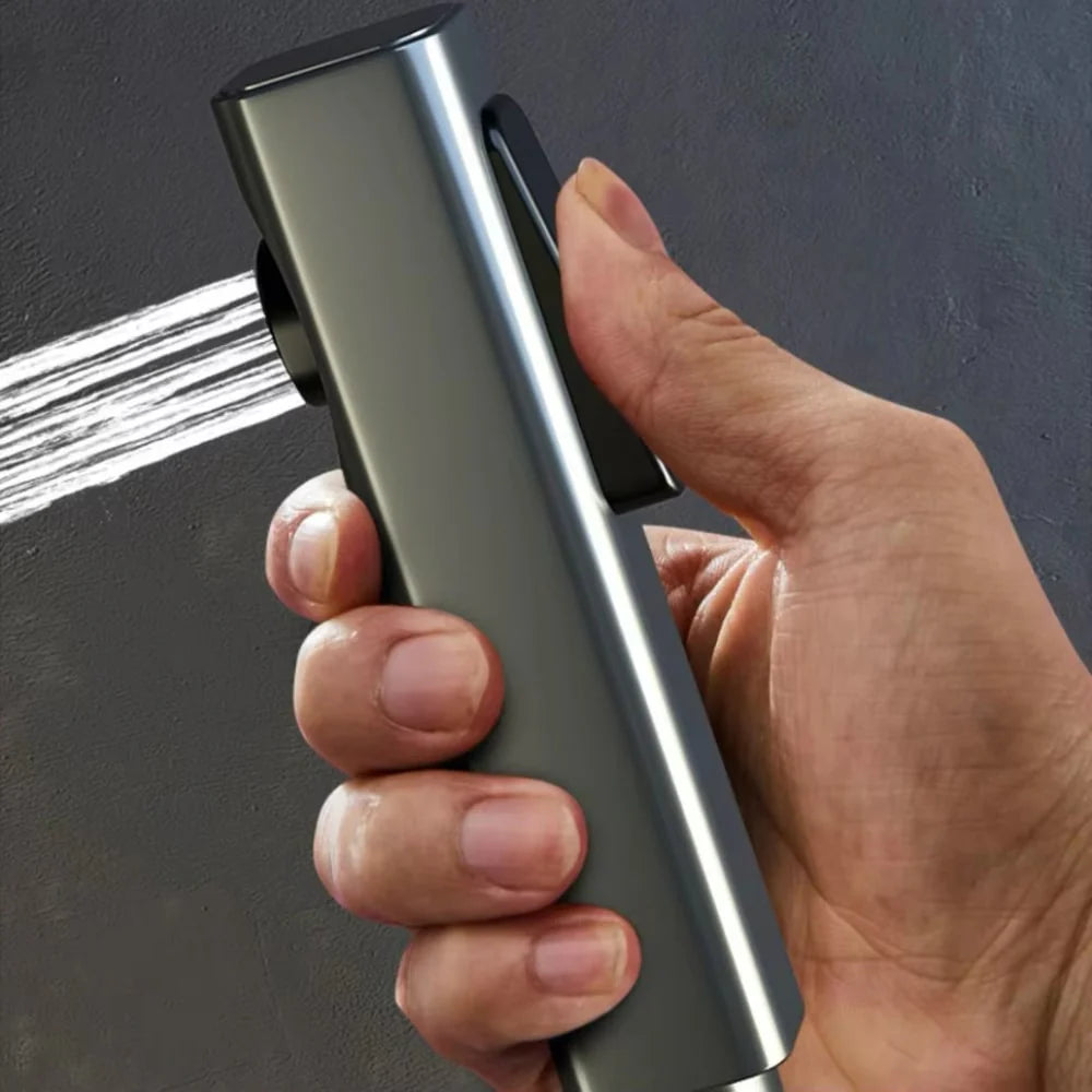 Set coloana dus digital cu termostat, afisaj LED, 4 functii curgere apa, control termostatic, robinet tip cascada, Gri Grafit