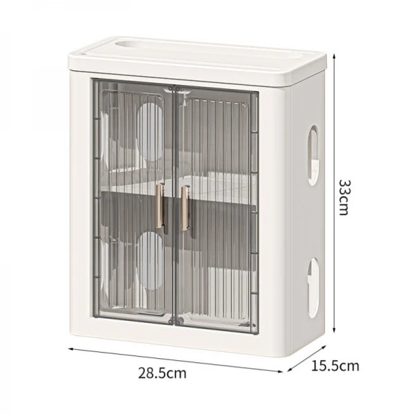 Cutie Depozitare Router WiFi cu Montare pe Perete sau Mobilier, 33 cm x 28 cm x 14.3 cm